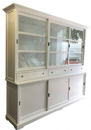 Buffetkast Woudenberg wit - wit 280 x 50/40 x 240cm - nr. 1