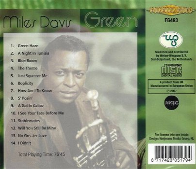CD Miles Davis - Green - 1