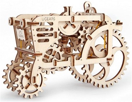 Houten bouwpakket Ugears tractor 20 cm - 1