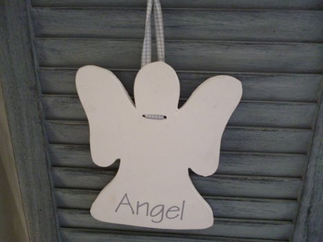 Wit houten engel, angel - 2
