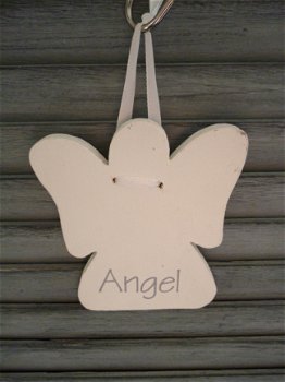 Wit houten engel, angel - 3