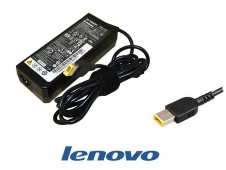 Lenovo 20v 3.25a ORIGINAL rechthoek oplader - 1