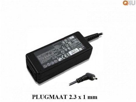 Q24U mini voeding 19v 2.1a 40 watt, 2.3 x 1 mm - 1