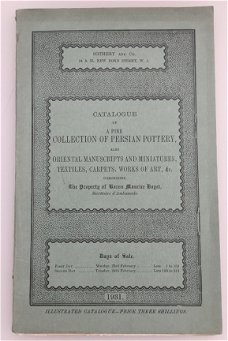Catalogue of a fine collection of Persian Pottery