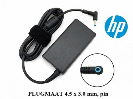 Compaq, HP 19.5v 2.31a 4.5 x 3.0 mm met pin oplader - 1