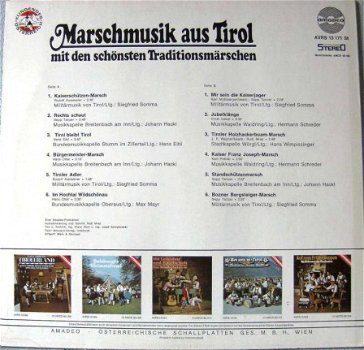 LP Marschmusik aus Tirol -mit den schönsten Traditionsmärsch - 2