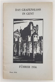 Duitstalige reisgids Gravenkasteel Gent  1956 - genummerd