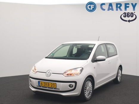 Volkswagen Up! - 1.0 60pk High up NAP, airco, navigatie, parkeersensoren, dealer onderhouden, 1ste e - 1