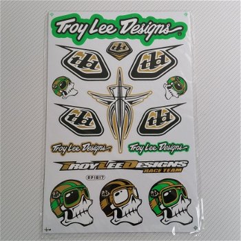 Stickervel Troy Lee Designs A4 Formaat - 1