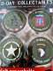 D-Day Kaart emblemen collectables stof - 1 - Thumbnail