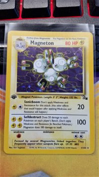 Magneton 11/62 1ste editie Pokemon Fossil nearmint - 1