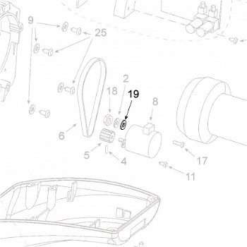 Teleco 11179 spare part Onderlegring plat D3 - 1