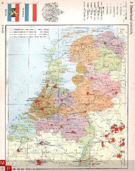 oud landkaartje Nederland - 1