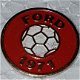 SP0010 Speldje Ford (met voetbal) 1970 rood - 1 - Thumbnail