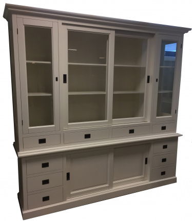 Buffetkast Vleuten wit - wit 225 x 50/40 x 225cm - nr. 1