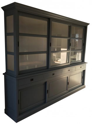Buffetkast Putten babyblauw - wit 300 x 50/40 x 220cm - nr. 1