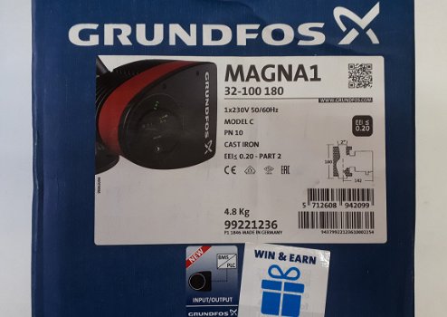 GRUNDFOS MAGNA 1 EN 3 POMPEN NIEUW EN GEBRUIKT AANBIEDING : - 6