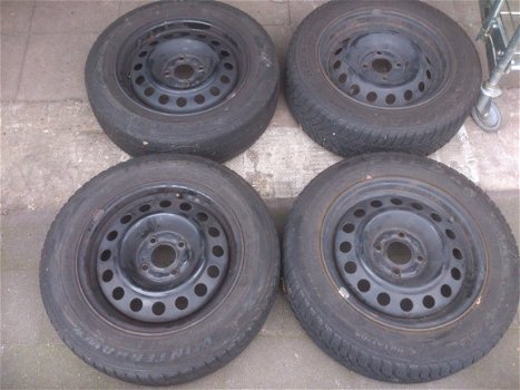 4 Stalen Velgen 4x100 Renault Megane Clio Twingo 175/65 R14 - 1