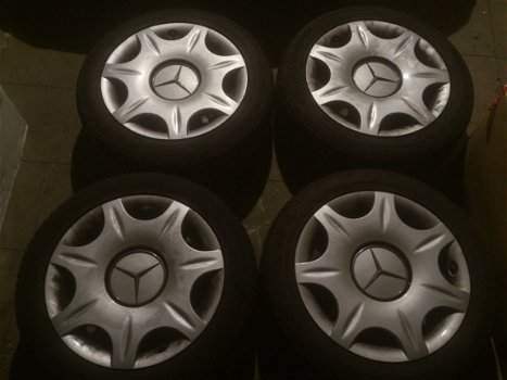 4 Stalen Velgen Mercedes C W202 W203 5x112 205/55 R16 - 1