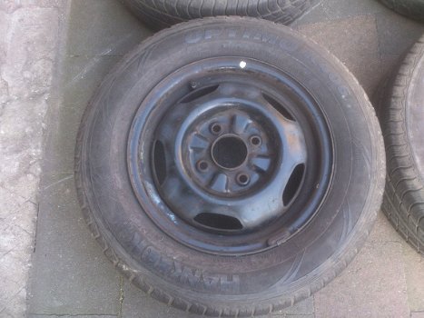 4 Stalen Velgen Mitsubishi Carisma Colt 195/65 R14 4x114,3‏ - 2