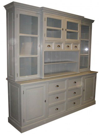 Grijze apothekerskast open vak grijs binnen 245cm 12 laden - nr. 1