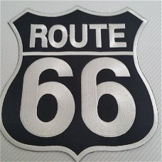 Badge groot Route 66 , Shut Up & Ride , Sword