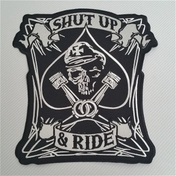 Badge groot Route 66 , Shut Up & Ride , Sword - 2