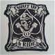 Badge groot Route 66 , Shut Up & Ride , Sword - 2 - Thumbnail
