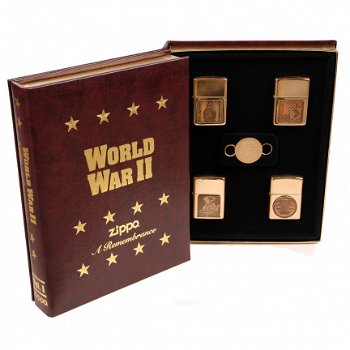 Zippo world war II 4 pcs. gold Boekwerk - 1