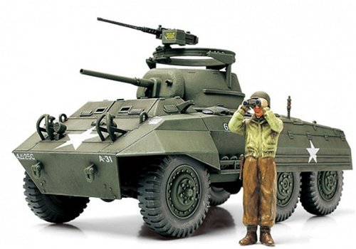 Tamiya bouwpakket 32551 schaal 1:48 U.S. M8 Light armored Car Greyhound - 1