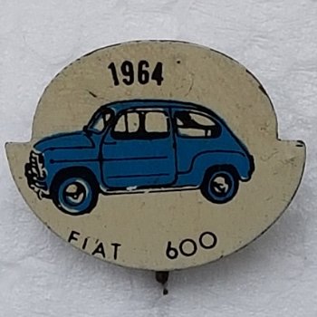 SP0292 Speldje 1964 Fiat 600 [blauw] - 1