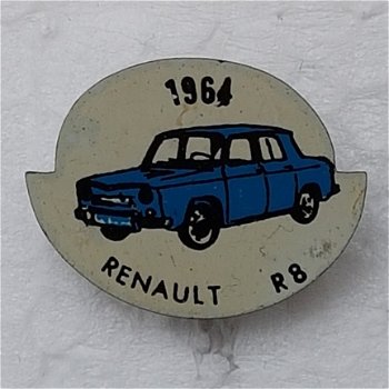 SP0298 Speldje 1964 Renault R8 [blauw] - 1