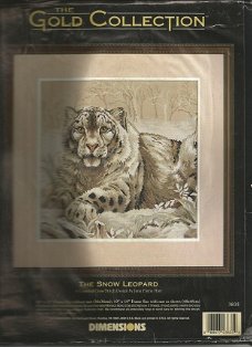 Dimensions Gold pakket  Vintage Snow Leopard 3835