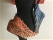 Sjaal, van jeansblue naar beige - 1 - Thumbnail
