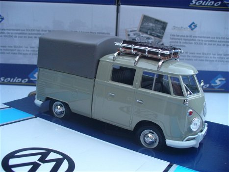 Motormax 1/24 VW Volkswagen T1 Bus Pick Up Creme - 5