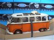 Tinplate collectables 1/18 VW Volkswagen T1 Microbus Oranje - 2 - Thumbnail