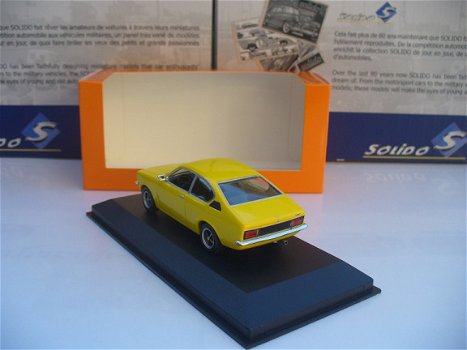 Maxichamps 1/43 Opel Kadett C Coupe Geel - 3