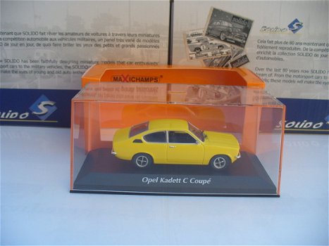 Maxichamps 1/43 Opel Kadett C Coupe Geel - 8