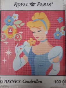 Voorbedrukt los borduurstramien DISNEY "CINDERELLA" NIEUW !