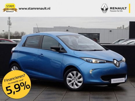 Renault Zoe - Q210 Zen Quickcharge 22 kWh (Batterijhuur) Camera, R-link, Climate, Cruise, Lichtm. ve - 1