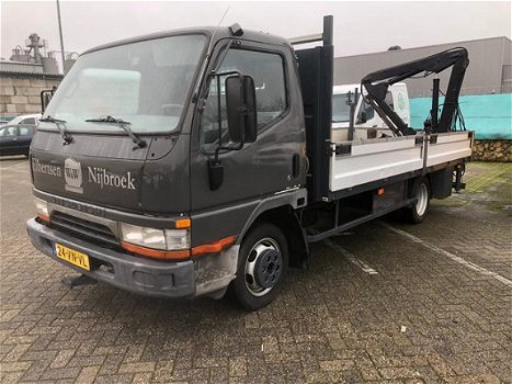 Mitsubishi Canter - 2.8 FB 35 Ti L KRAAN/OPEN LAADBAK/DUB.LUCHT - 1