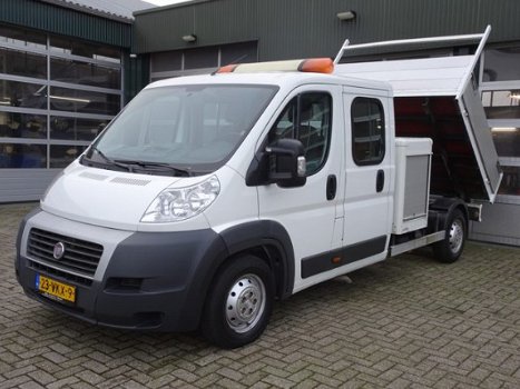 Fiat Ducato - 35H 2.3JTD XLH1 DC Kipper Trekhaak 2500kg Pick-up open laadbak Kieper btw vrij privat - 1