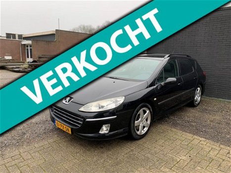 Peugeot 407 SW - 3.0-24V V6 XT Pack automaat leer navigatie alle opties dealer onderhouden - 1