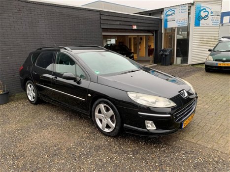 Peugeot 407 SW - 3.0-24V V6 XT Pack automaat leer navigatie alle opties dealer onderhouden - 1