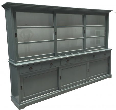 Buffetkast Uden engels groen - wit 300 x 50/40 x 220cm - nr. 1