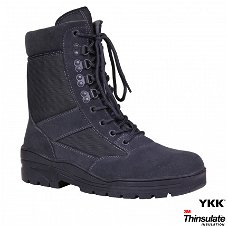 Sniper boots with YKK zipper wolf grey