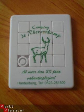 schuifpuzzel camping De Rheezerkamp Hardenberg - nr. 1