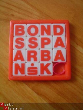 schuifpuzzel bondsspaarbank - nr. 1