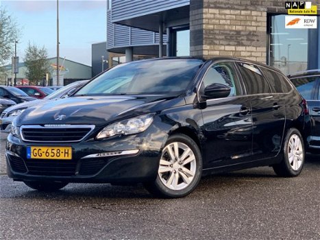 Peugeot 308 SW - 1.6 BlueHDI Blue Lease Pack FULL-MAP NAVI ZWART-LEER ECC LMV PDC DONKER-GLAS CHROOM - 1