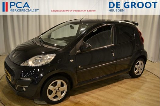 Peugeot 107 - Black & Silver 5drs 1.0 Leder/Airco/Lichtmetaal - 1